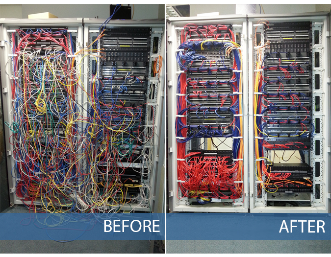 Before & After Comms / Communications Cabinet Refresh Norwich